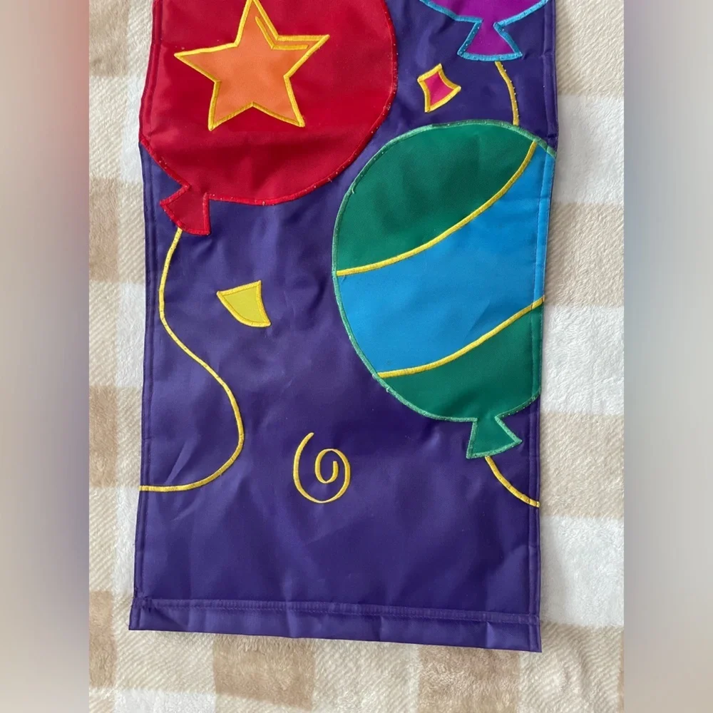 Vintage Party Time Yard Flag 12x30 inches